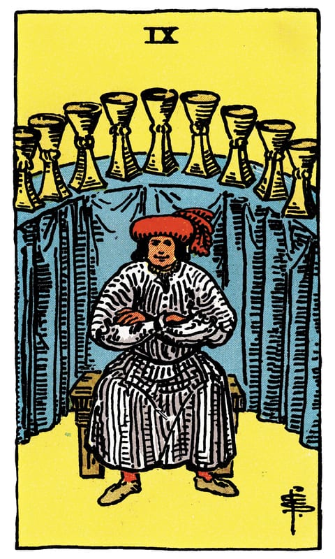 Nine of Cups tarot card