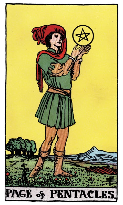 Page of Pentacles tarot card