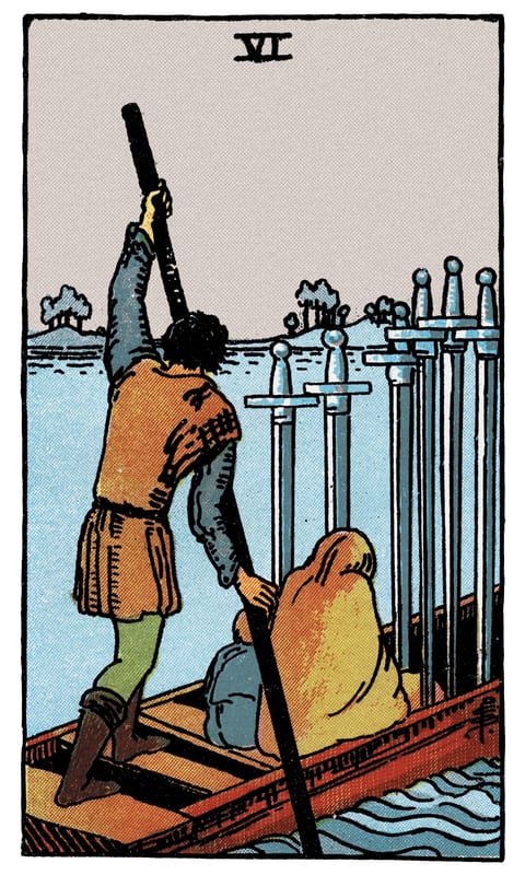 Six of Swords tarot card