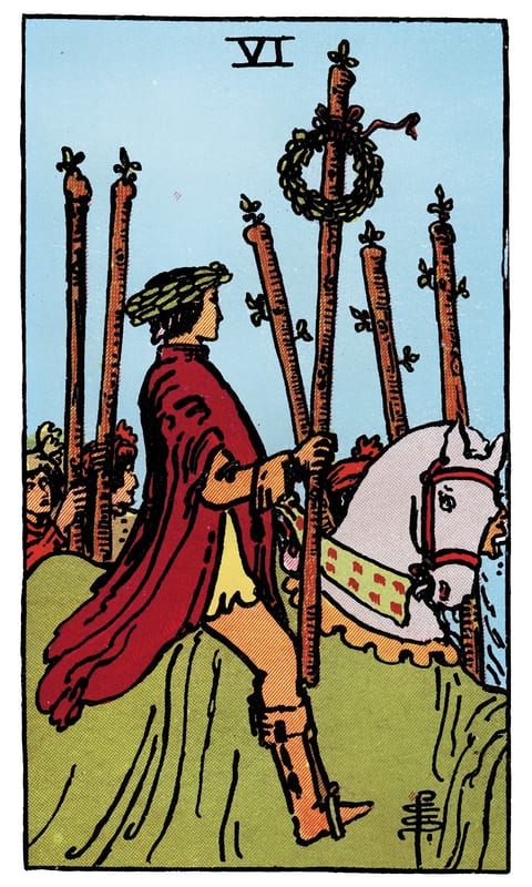 Six of Wands tarot card